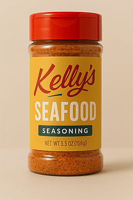 Kelly's Seafood Seasoning, 8.4 oz.