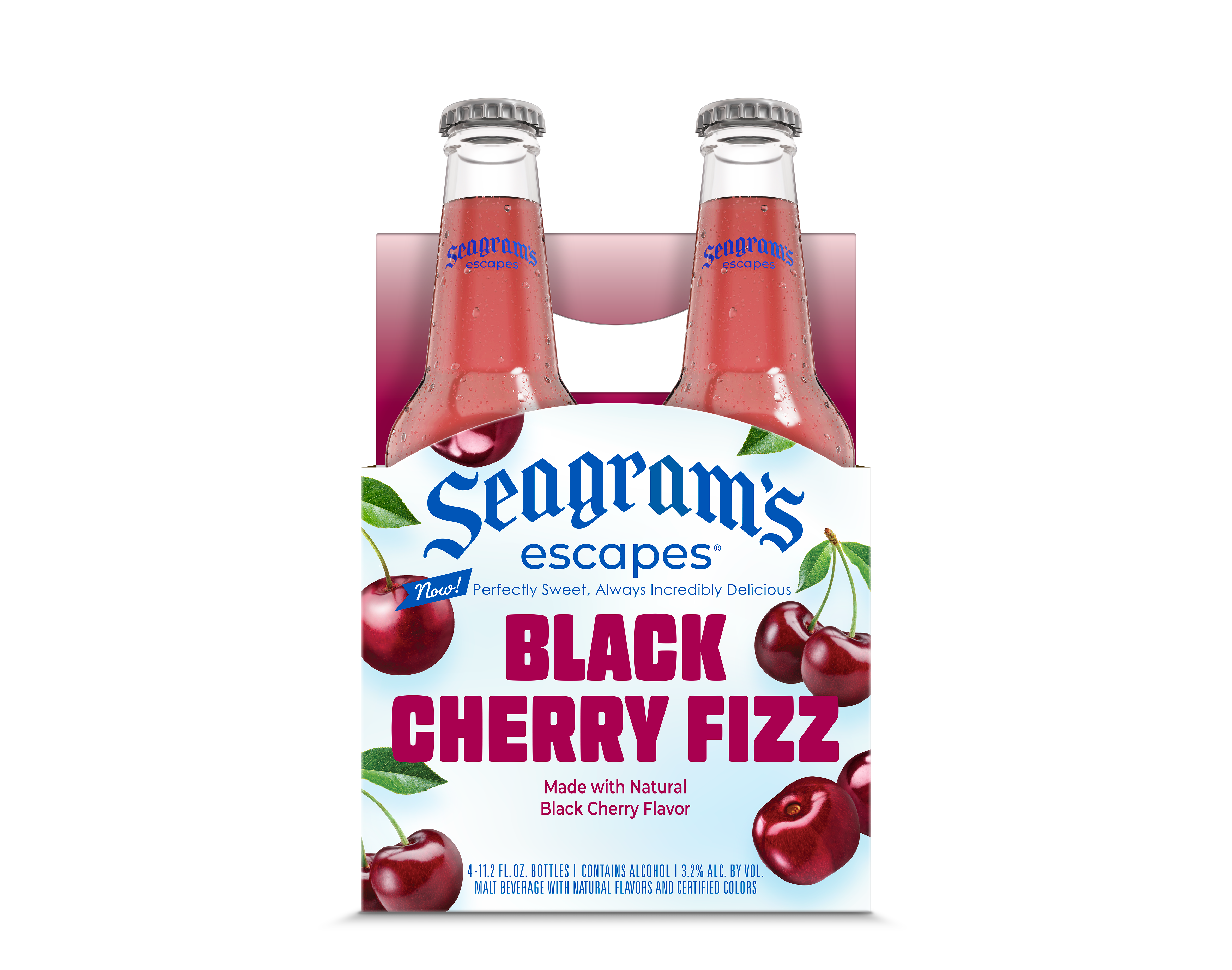 SEAGRAM'S ESCAPES BLACK CHERRY FIZZ 11.2 OZ