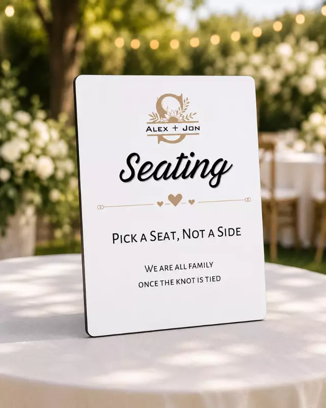 Knot Series Reception Easel Signs