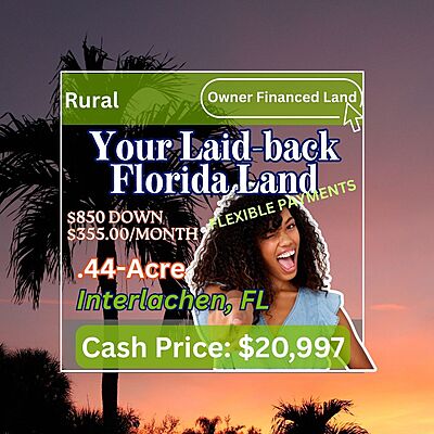 2 Lots Unnamed Selma Ave. - Affordable .44 Acre Vacant Lot Interlachen, FL