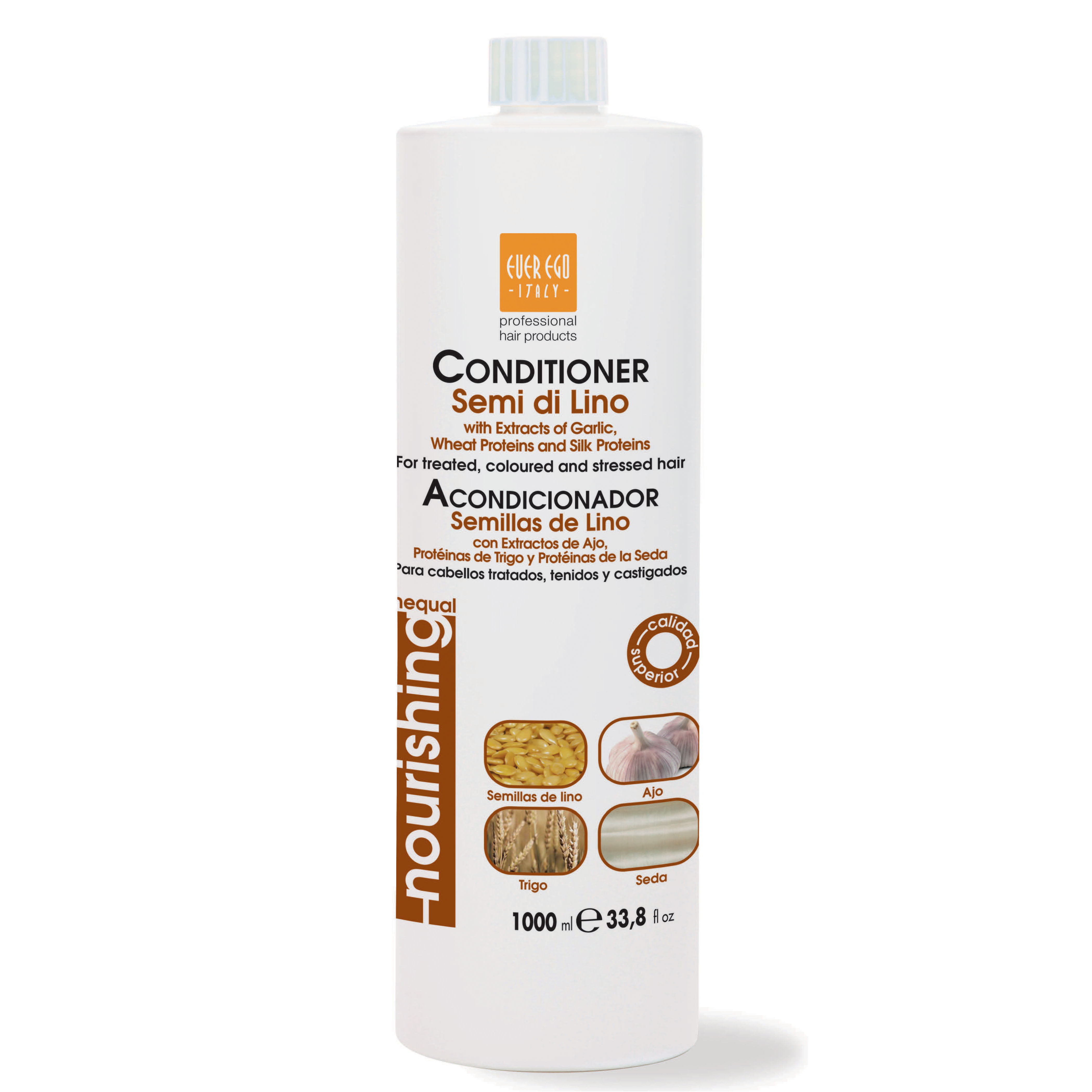 E4434 EE Semi di Lino, Wheat, Garlic & Silk Balsamo 1000 ml E4434 EE Semi di Lino, Wheat, Garlic & Silk Balsamo 1000 ml