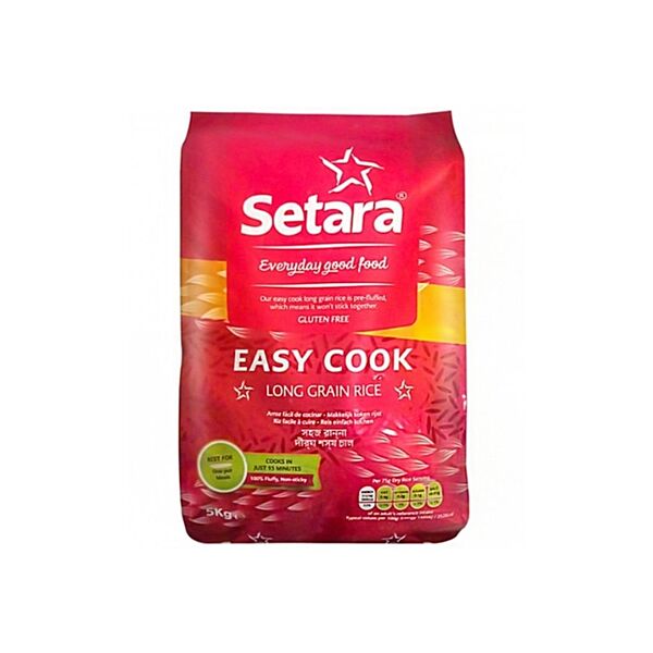 25286 Setara Easy Cook Long Grain Rice 5kg