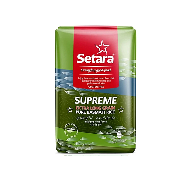 10533 Setara Supreme Extra Long Basmati Rice 2kg X 6