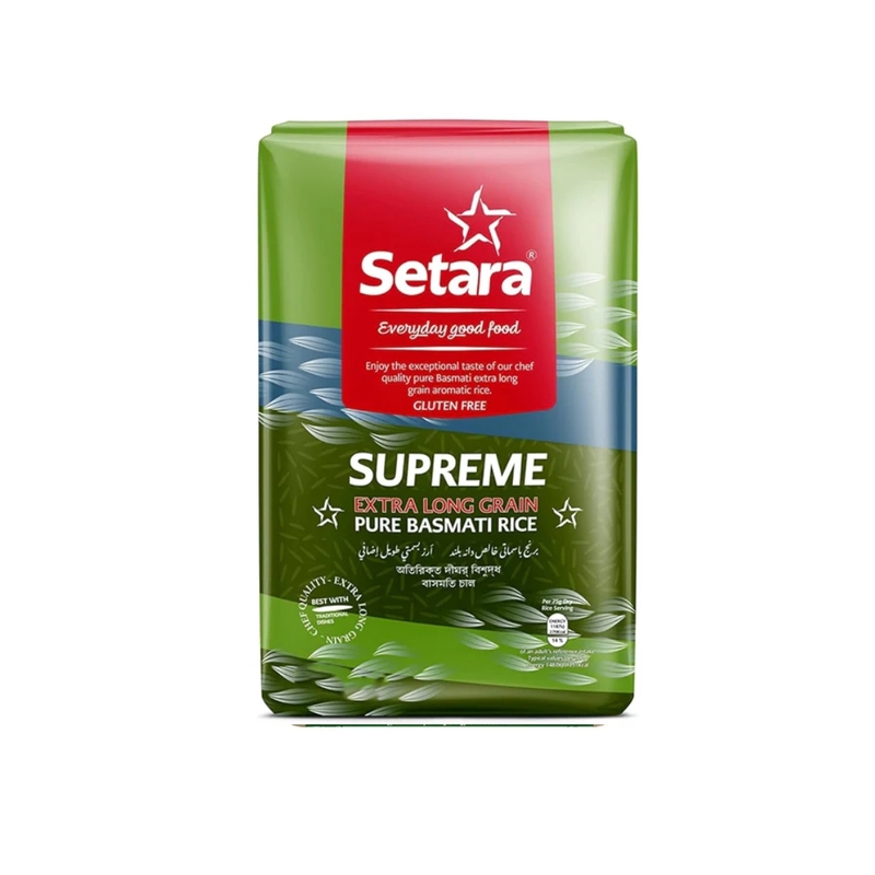 10533 Setara Supreme Extra Long Basmati Rice 2kg X 6