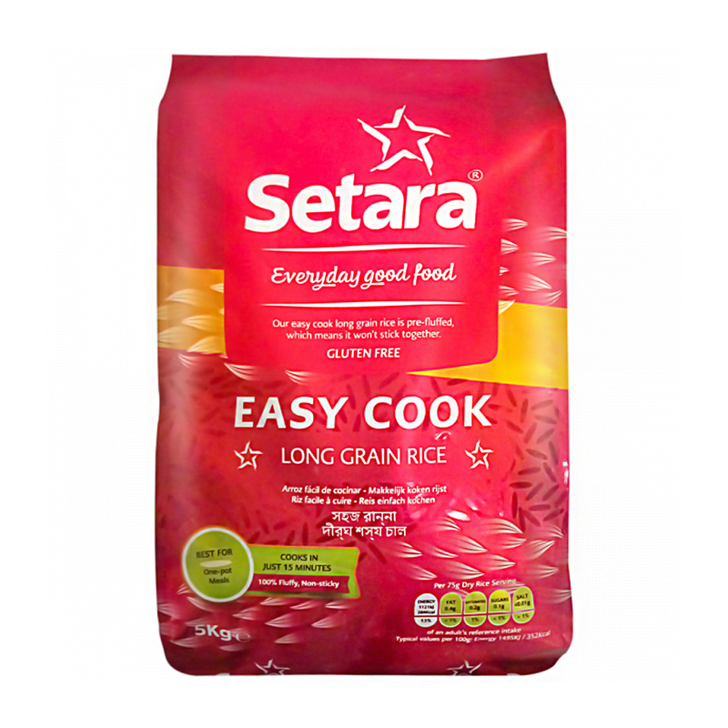 25286 Setara Easy Cook Long Grain Rice 5kg