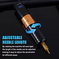 Entry Level Adjustable Stroke Length Wireless Tattoo Pen Entry Level Adjustable Stroke Length Wireless Tattoo Pen