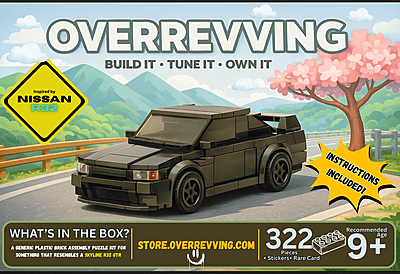 Nissan Skyline GTR R32 - Generic Plastic Brick Assembly Puzzle Kit Nissan Skyline GTR R32 - Generic Plastic Brick Assembly Puzzle Kit