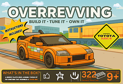 Toyota MK4 - Generic Plastic Brick Assembly Puzzle Kit