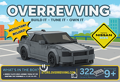Nissan GTR R34 - Generic Plastic Brick Assembly Puzzle Kit Nissan GTR R34 - Generic Plastic Brick Assembly Puzzle Kit