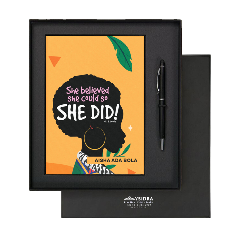She belived she could do it | Premium Motivational Notebook