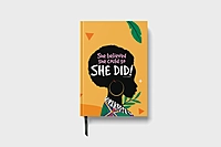She belived she could do it | Premium Motivational Notebook