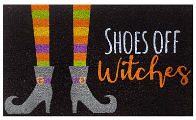 Shoes Off Witches Coir Doormat