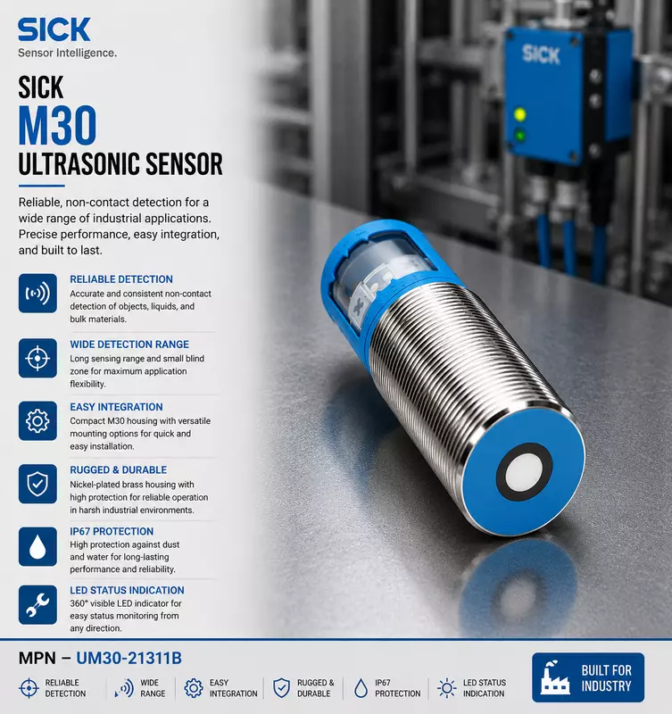 Sick Ultrasonic Sensor M30