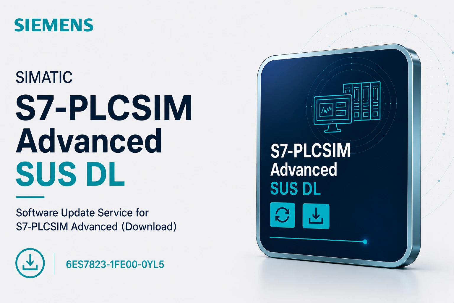Siemens, SIMATIC S7-PLCSIM Advanced SUS DL, 6ES7823-1FE00-0YL5
