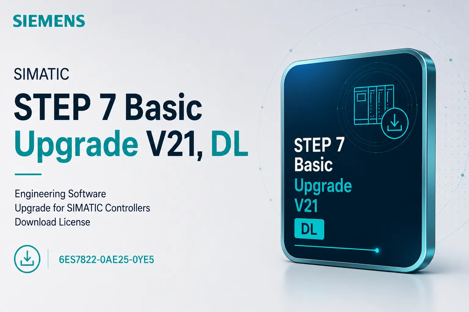 Siemens, SIMATIC STEP 7 Basic Upgrade V21 DL, 6ES7822-0AE25-0YE5