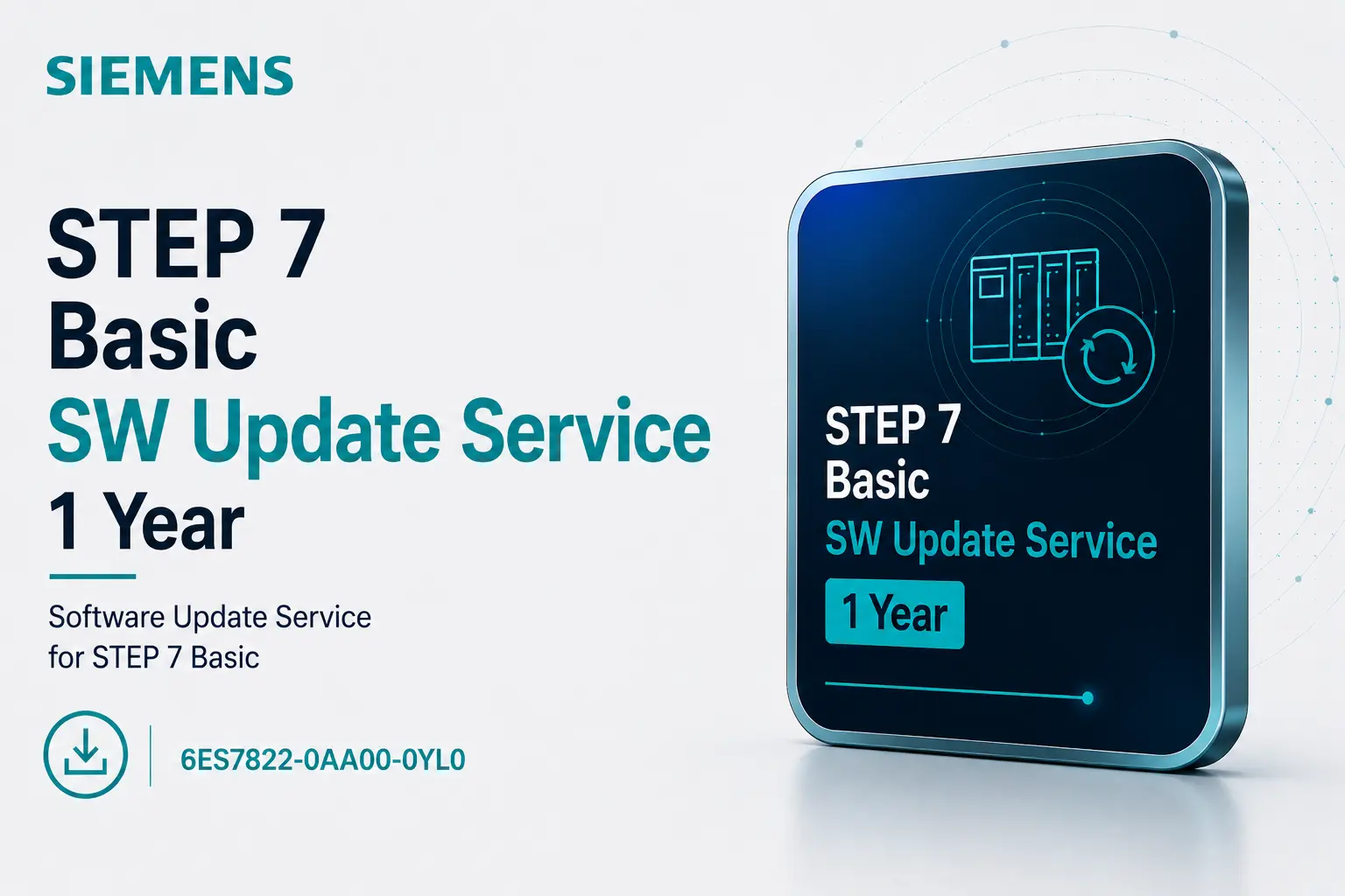 Siemens, STEP 7 Basic SW Update Service, 1 Year, 6ES7822-0AA00-0YL0
