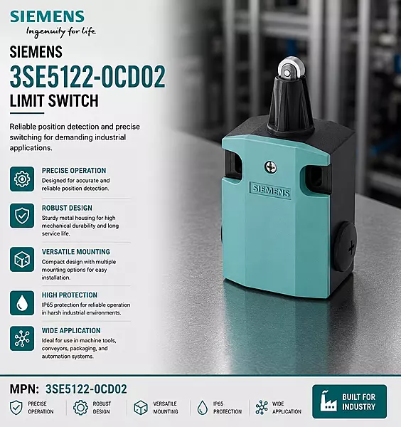Siemens Limit Switch 3SE5122-0CD02