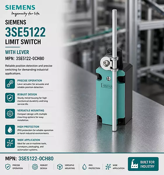 Siemens limit switch 3SE5122 with Lever