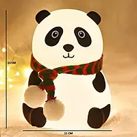 Silicone Panda Night Light for Kids | Rechargeable LED Bedside Lamp with Tap Control
