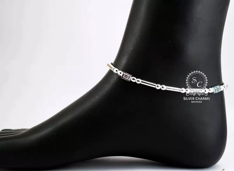 Silver Anklet for Loved Ones Silver Anklet for Loved Ones