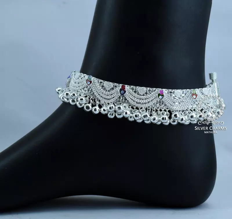 Silver Anklets Minimalist Style