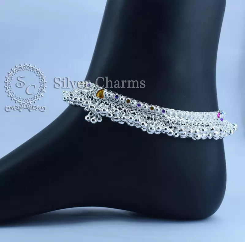 Silver Anklets for Temple Visits