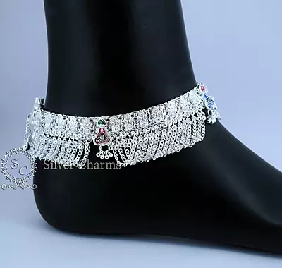 Silver Anklets for Western Wear
