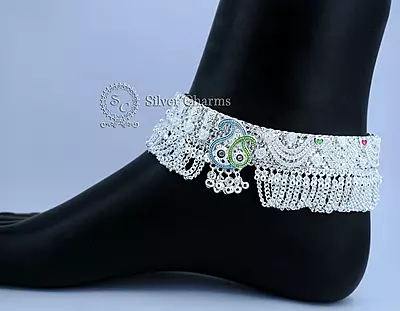 Silver Anklets for Western Wear