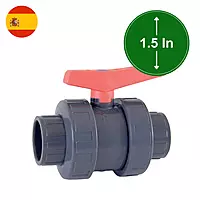 PVC Ball Valve Grey | 1.5 inch | 07270 | Cepex