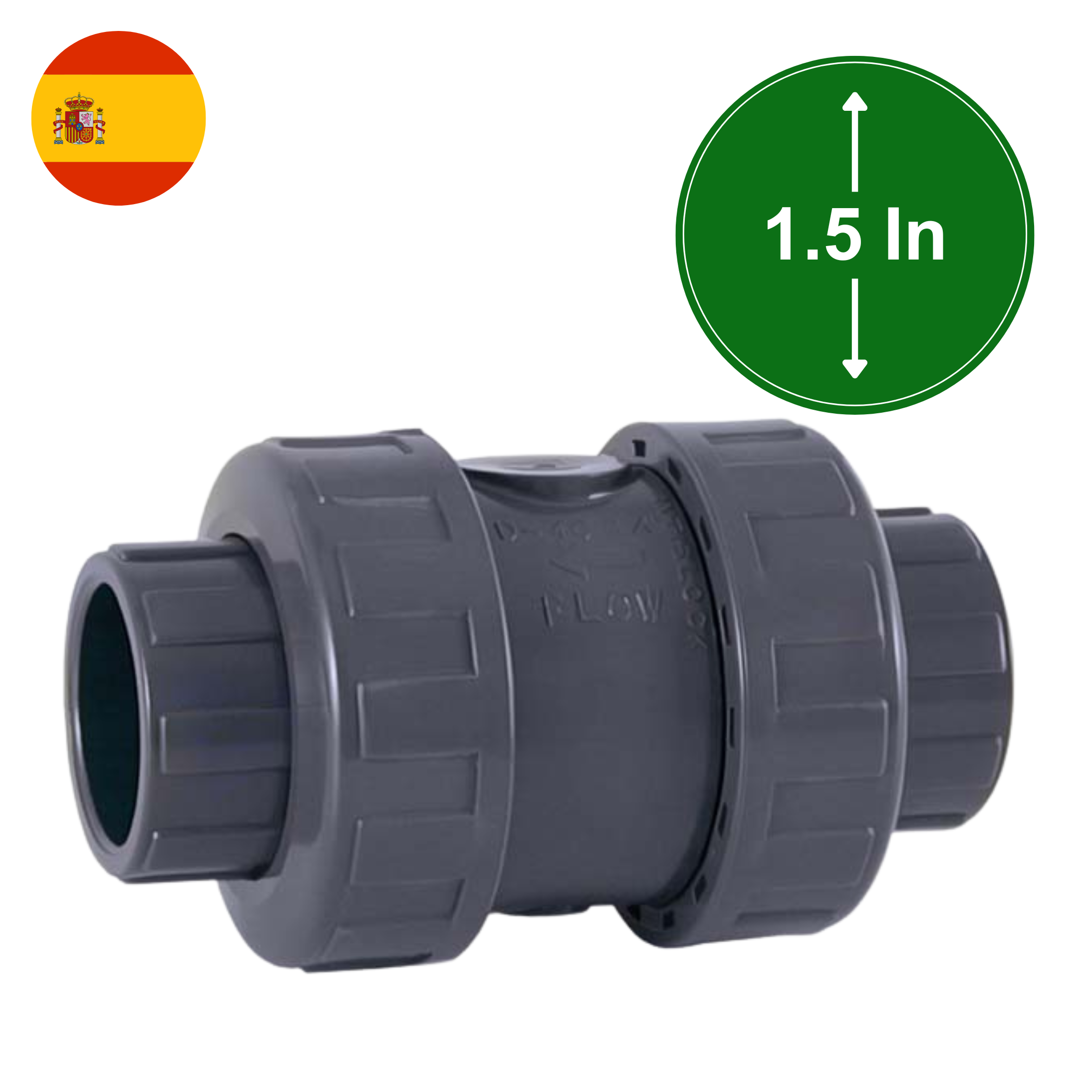 PVC Check Valve Grey | 1.5 inch | 09114 | Cepex