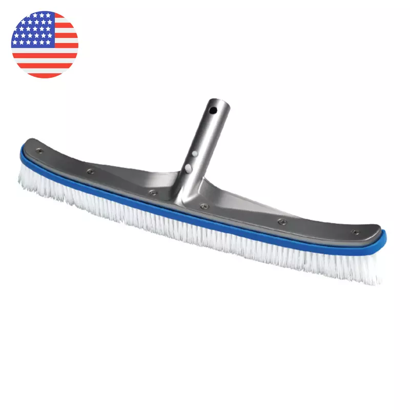 Deluxe Pool Brush With Aluminum Back 18 inch | T854 | PRO POOL PRO