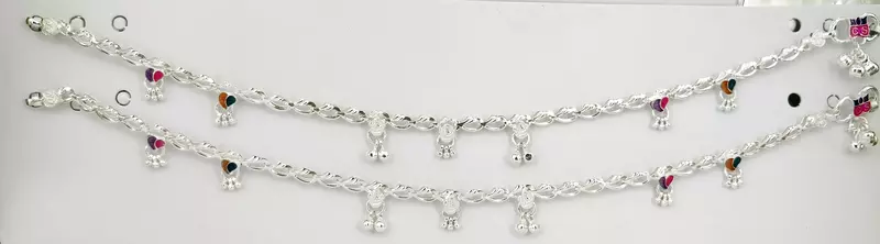 Silver Payal for Boutique Wholesale Silver Payal for Boutique Wholesale