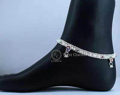 Silver Payal with Delicate Design
