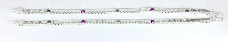 Silver payal quality check wholesale