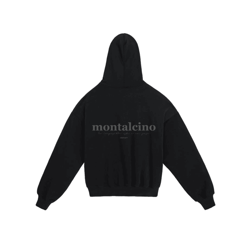 Hoodie Origins Black Drop Shoulder