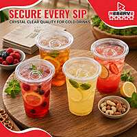 Sip lid strawless with secure closure 92mm Reserve 10/100