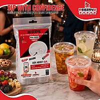 Sip lid strawless with secure closure 92mm Reserve 10/100