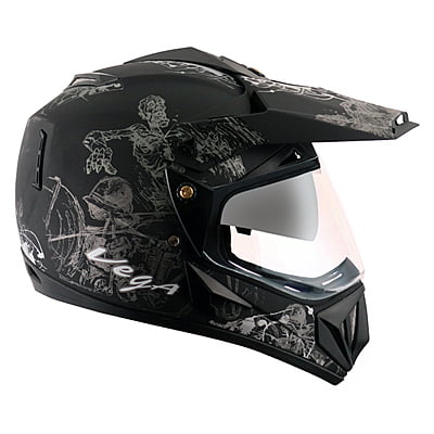 VEGA OFFROAD D/V SKETCH DULL BLACK SILVER (M)