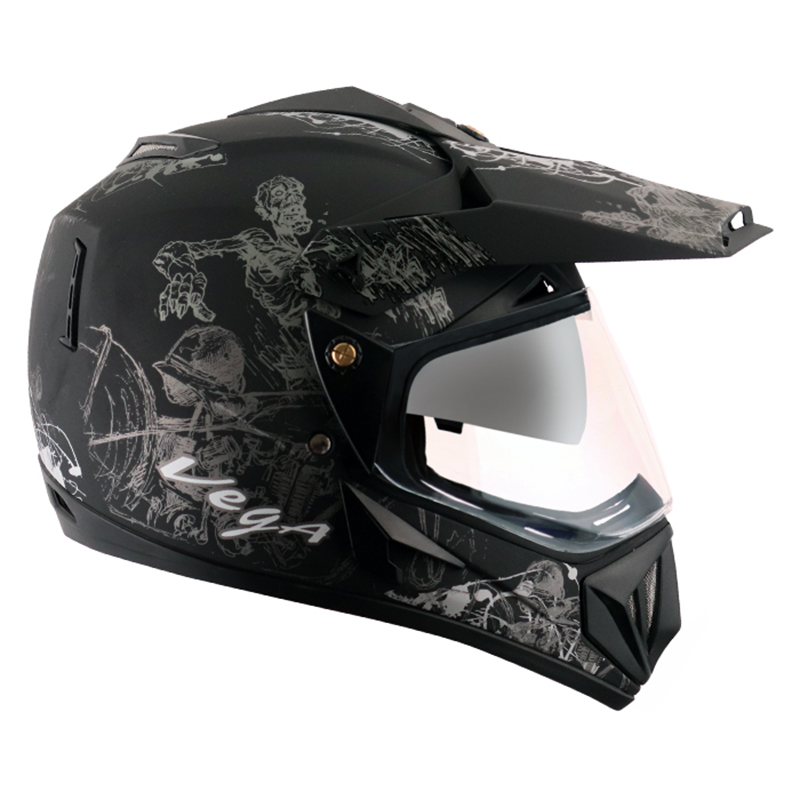 VEGA OFF ROAD DV SKETCH DULL BLACK SILVER L