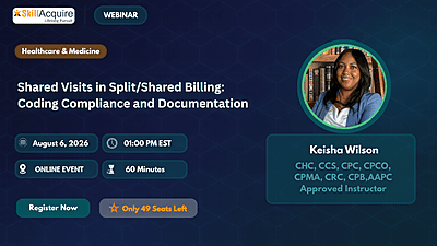Shared Visits in Split/Shared Billing: Coding Compliance and Documentation Shared Visits in Split/Shared Billing: Coding Compliance and Documentation