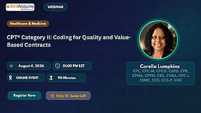 CPT® Category II: Coding for Quality and Value-Based Contracts CPT® Category II: Coding for Quality and Value-Based Contracts