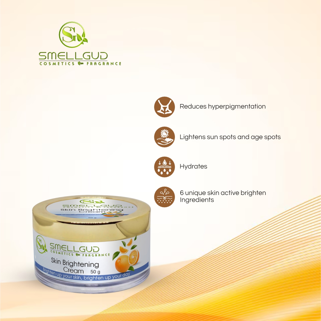 Smellgud Cosmetics Herbals WhiteGlow Skin Whitening And Brightening Gel, Face Cream with SPF-25, for all skin types, 50g