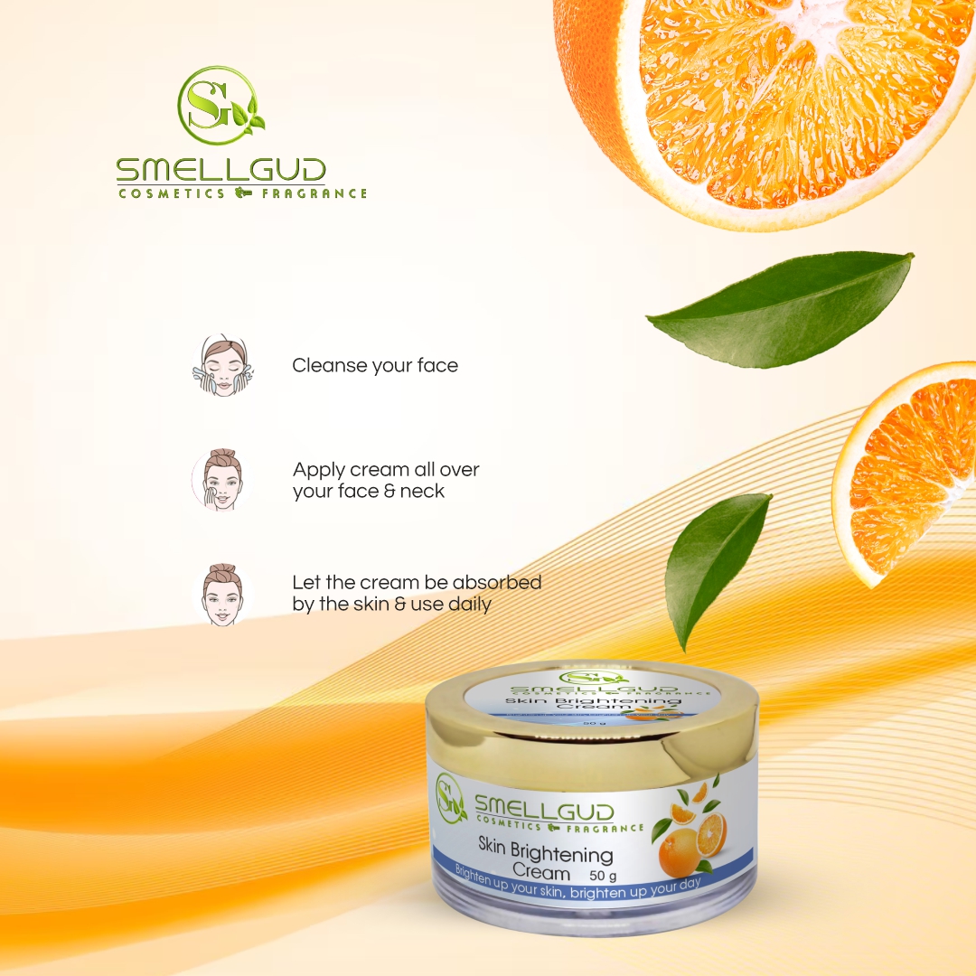 Smellgud Cosmetics Herbals WhiteGlow Skin Whitening And Brightening Gel, Face Cream with SPF-25, for all skin types, 50g