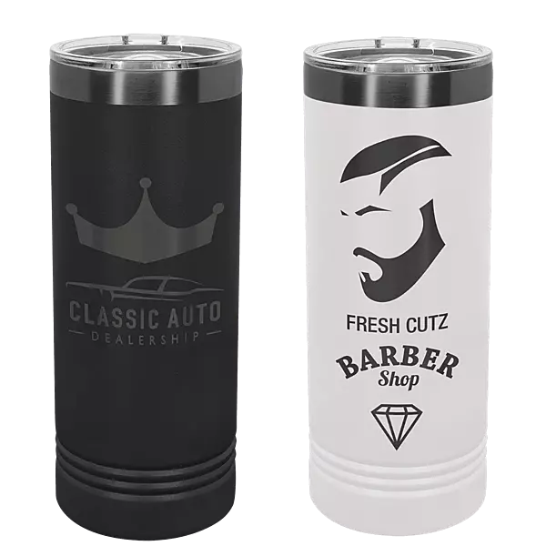 22 oz. Skinny Tumbler - Ghost Black Collection