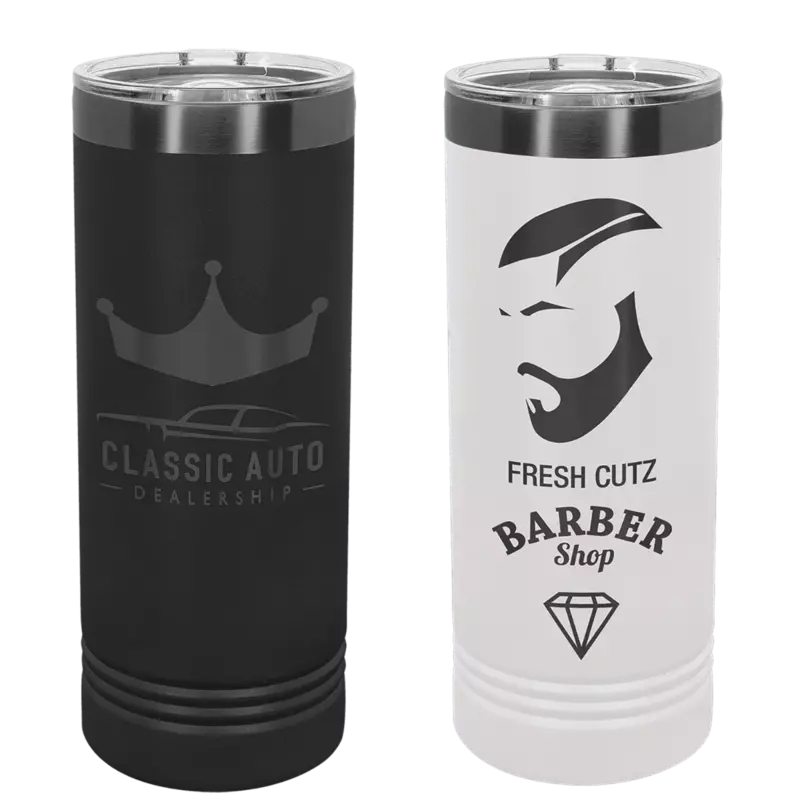 22 oz. Skinny Tumbler - Ghost Black Collection