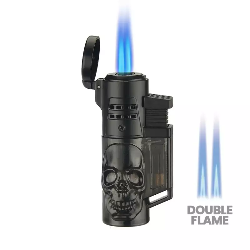 TORCH & LIGHTER:Skull Double Flame Lighter TORCH & LIGHTER:Skull Double Flame Lighter