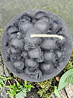 Skull Mountain Candle - Black, Unscented