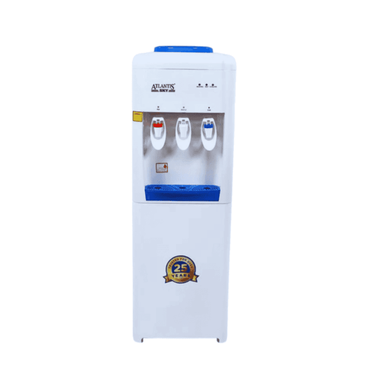 Atlantis Sky HCN floor standing water dispenser in sleek white finish.
