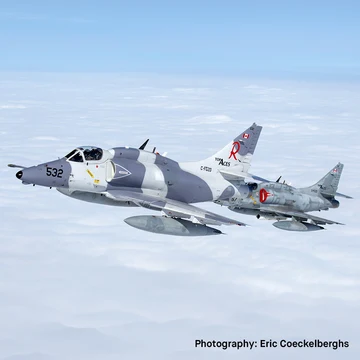 Aviationtag Top Aces Douglas A-4 Skyhawk - C-FGZO - Grey