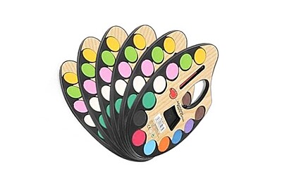 Kids Water Color Mixing Palette - Pack of 6